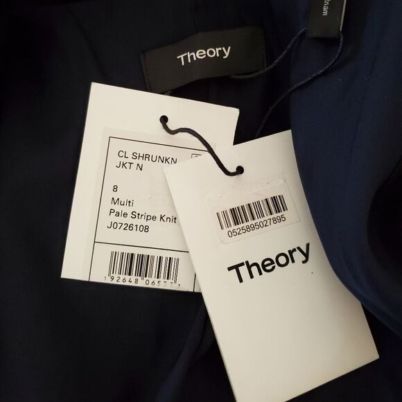 Theory Stripe Shrunken Blazer - NEW - Picture 14 of 16